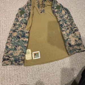 USMC FROG 🐸 Woodland Digital Camouflage Long Sleeve Shirt (Blouse)